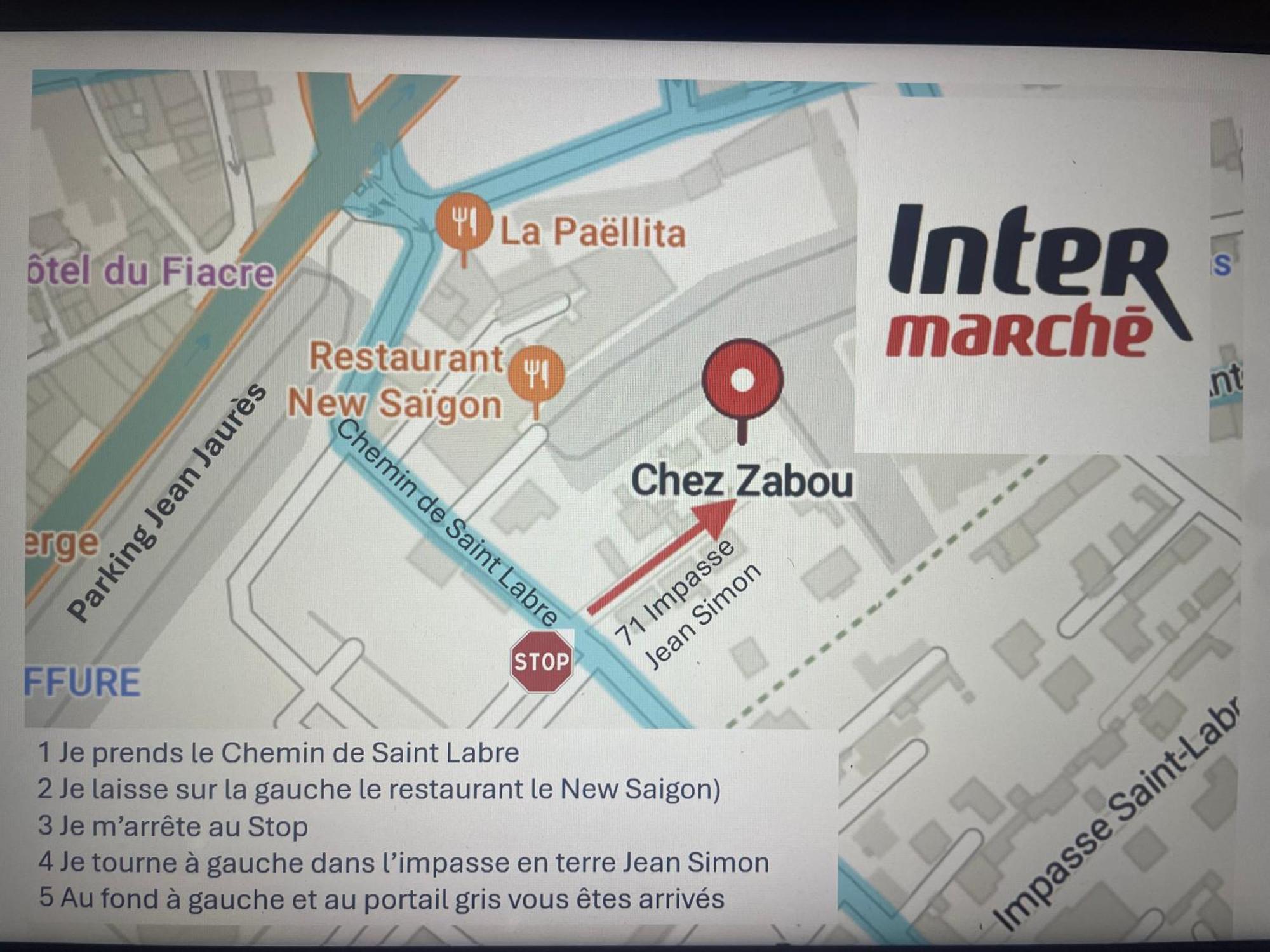 "Chambre" Chez Zabou كارْبُنْترا المظهر الخارجي الصورة